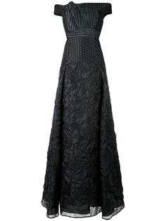Gildon off-shoulder cloque gown Roland Mouret