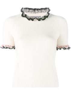 knitted ruffle top Alexander McQueen