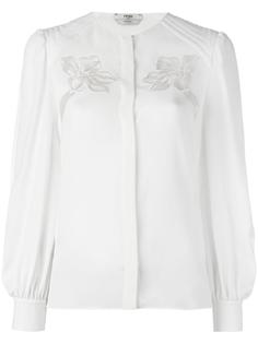 floral embroidered shirt Fendi