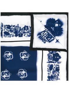 spray paint effect mutli logo scarf Kenzo