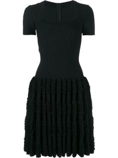 ruffle short sleeve dress Alaïa