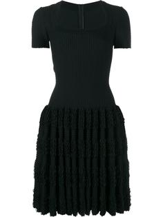 ruffle short sleeve dress Alaïa