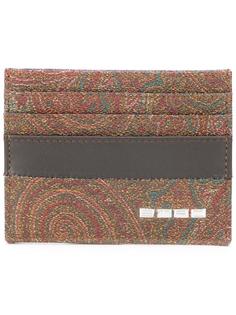 paisley print card holder Etro