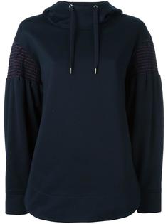 striped embroidery hoodie Cédric Charlier
