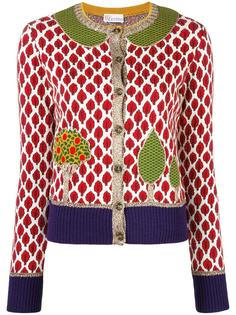 tree embroidery cardigan Red Valentino