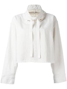 drawstring cropped top DKNY