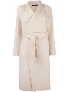 wrapped belted mid coat Steffen Schraut