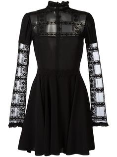 sheer detail lace dress Giamba