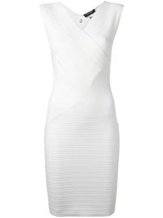 V-neck ribbed fitted dress Twin-Set