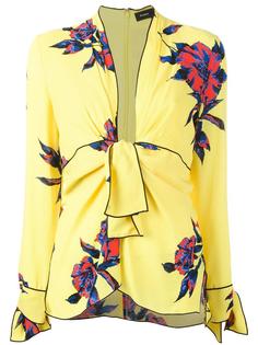 tie-front floral blouse Proenza Schouler