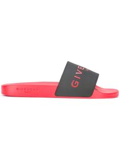 шлепанцы с логотипом Givenchy