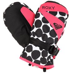 Варежки сноубордические детские Roxy Rxjettygirlmitt Irregular Dots True