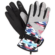 Перчатки сноубордические женские Roxy Jetty Gloves Geofluo Blue Print