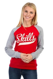 Толстовка классическая женская Skills Skills Classic Red/Grey