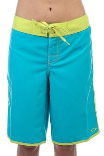 Шорты пляжные женские Oakley Spinning Boardie Bright Blue Aqua