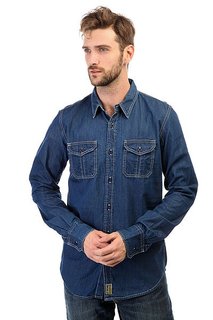 Рубашка Dickies Blue Collar Shirt Indigo Blue