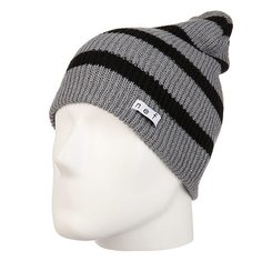 Шапка носок Neff Daily Stripe Beanie Grey/Black