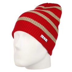 Шапка носок Neff Daily Stripe Beanie Red/Twill