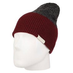 Шапка носок Neff Duo Beanie Maroon Heather/Charcoal Htr