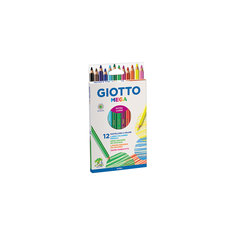 Утолщенные цветные деревянные карандаши, 12 шт. Giotto