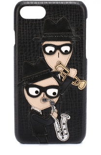Кожаный чехол для iPhone 6/6S с аппликацией DG Family Dolce &amp; Gabbana