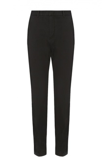 Хлопковые брюки прямого кроя Armani Collezioni