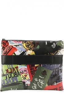 Папка для бумаг с принтом и отделкой из натуральной кожи Vivienne Westwood