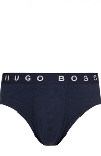 Хлопковые брифы с широкой резинкой BOSS