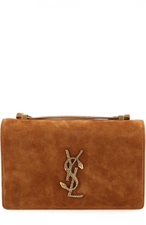 Замшевая сумка Dylan Monogram small Saint Laurent