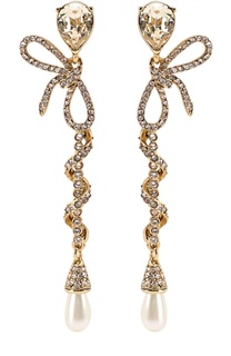 Серьги с кристаллами Swarovski Oscar de la Renta