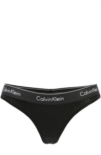 Трусы-стринги с логотипом бренда Calvin Klein