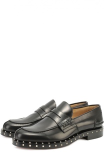 Кожаные пенни-лоферы Soul Stud с заклепками на подошве Valentino