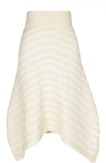 Расклешенная юбка с асимметричным низом и широким поясом Isabel Marant