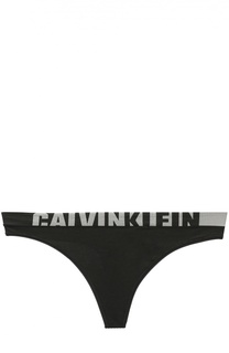 Трусы-стринги с логотипом бренда Calvin Klein