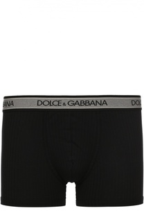 Хлопковые боксеры с широкой резинкой Dolce &amp; Gabbana