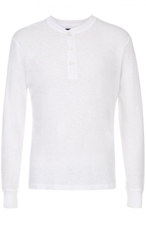 Хлопковая футболка хенли с длинными рукавами Polo Ralph Lauren