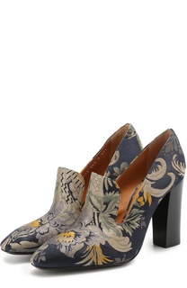 Текстильные туфли с цветочным принтом Ralph Lauren
