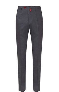 Шерстяные брюки прямого кроя Kiton
