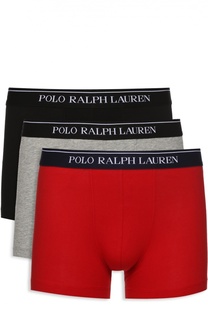 Комплект из трех хлопковых боксеров с широкой резинкой Ralph Lauren