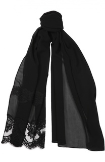 Шелковый шарф с кружевом Dolce &amp; Gabbana