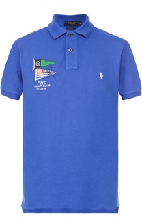 Хлопковое поло с короткими рукавами Polo Ralph Lauren