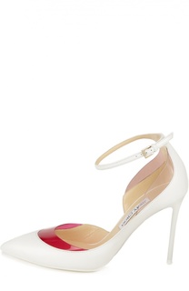 Кожаные туфли Luc в прозрачными вставками Jimmy Choo