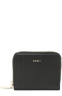 Кожаное портмоне на молнии DKNY