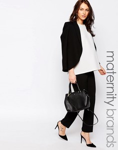 Строгие брюки для беременных New Look Maternity - Черный