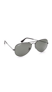 Большие поляризованные солнцезащитные очки-авиаторы Ray Ban