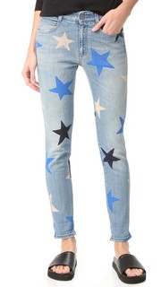 Узкие джинсы-бойфренды с принтом в виде звезд Stella Mc Cartney