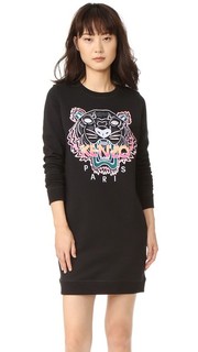 Платье-толстовка с вышитым тигром Kenzo