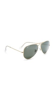 Большие поляризованные солнцезащитные очки-авиаторы Ray Ban