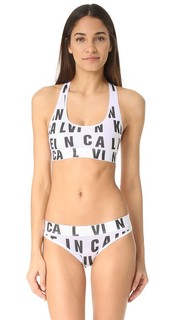 Современный хлопковый бюстгальтер без косточек Calvin Klein Underwear