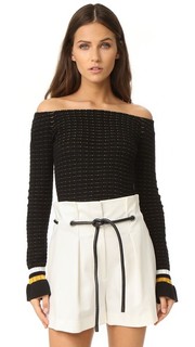 Укороченный топ с приспущенными плечами 3.1 Phillip Lim